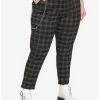 Buy ❤️ Rainbow Grid Pants With Detachable Chain Plus Size ❤️ -HT Style Outlet Store 17207040 hi