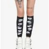 Best Sale 🎉 Black & White Skull Leg Warmers ✨ -HT Style Outlet Store 17227679 hi