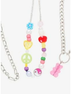 Brand new 🧨 Mushroom Peace Sign Bead Necklace Set 🛒 -HT Style Outlet Store 17234665 av2