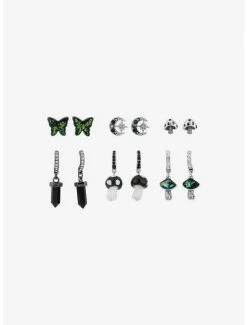 Wholesale 🌟 Dark Opal Mushroom Earring Set 🔥 -HT Style Outlet Store 17234809 av1