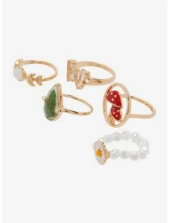 Best reviews of 🎉 Mushroom Daisy Leaf Ring Set 🎉 -HT Style Outlet Store 17235908 av1