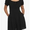 Top 10 😍 Black Puff Sleeve 👗 Dress 👍 -HT Style Outlet Store 17236229 hi