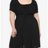 Hot Sale ⭐ Black Puff Sleeve 👗 Dress Plus Size 👏 -HT Style Outlet Store 17236237 hi