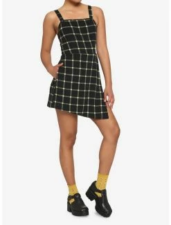 Hot Sale ❤️ Black & Yellow Plaid Skort 👗 Skirtall 👏 -HT Style Outlet Store 17236333 av1