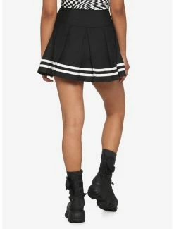 Outlet ๐ Black & White Lace-Up Pleated ๐ Skirt ๐ 5 Outlet ๐ Black & White Lace-Up Pleated ๐ Skirt ๐ -HT Style Outlet Store 17236464 av1