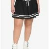 Wholesale 🛒 Black & White Lace-Up Pleated 👗 Skirt Plus Size 💯 -HT Style Outlet Store 17236472 hi