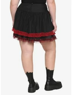 Brand new 🤩 Black & Red Side Lace-Up 👗 Skirt Plus Size ✔️ -HT Style Outlet Store 17236487 av1