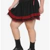 Brand new 🤩 Black & Red Side Lace-Up 👗 Skirt Plus Size ✔️ -HT Style Outlet Store 17236487 hi