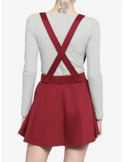 Flash Sale 😀 Merlot Suspender Skater 👗 Skirt ❤️ -HT Style Outlet Store 17236643 av2
