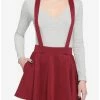 Flash Sale 😀 Merlot Suspender Skater 👗 Skirt ❤️ -HT Style Outlet Store 17236643 hi