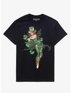 Buy 🎉 Fairies By Trick St. Patty's Fairy Boyfriend Fit 👧 Girls T-Shirt 🔥