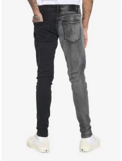 Budget 👍 Black & Grey Wash Split Leg Skinny 👖 Jeans 🎁 -HT Style Outlet Store 17250627 av1