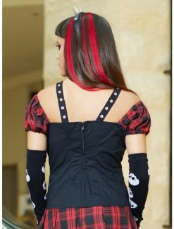 Cheap โ๏ธ Black & Red Plaid ๐ง Girls Woven Lace-Up Top ๐งจ 7 Cheap โ๏ธ Black & Red Plaid ๐ง Girls Woven Lace-Up Top ๐งจ -HT Style Outlet Store 17255301 av2