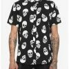 Promo 🥰 Large Skull Woven Button-Up 🌟 -HT Style Outlet Store 17278786 hi