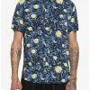 Cheapest 🔔 Starry Night Woven Button-Up 🎁 -HT Style Outlet Store 17278893 hi