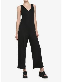Buy 🥰 Black V-Neck 👧 Girls Jumpsuit 👏 -HT Style Outlet Store 17408446 av1