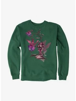 Coupon ⭐ Fairies By Trick Purple Flower Fairy Sweatshirt ✨ -HT Style Outlet Store 17408643 hi
