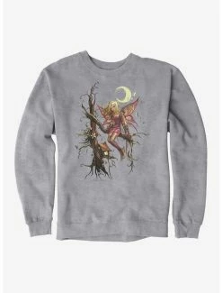 Outlet 😉 Fairies By Trick Sitting Fairy Sweatshirt 💯 -HT Style Outlet Store 17410472 hi