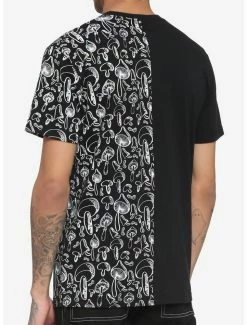 Promo 🎉 Black & White Mushroom Split T-Shirt ❤️ -HT Style Outlet Store 17413067 av2