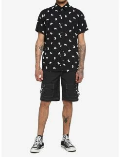 Deals 😀 Video Game Controller Woven Button-Up 🎉 -HT Style Outlet Store 17414530 av1
