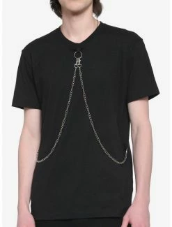 Best reviews of 🧨 Black Double Chain T-Shirt 🎁
