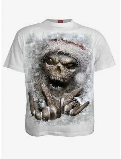 Outlet โจ Rock Santa T-Shirt White ๐