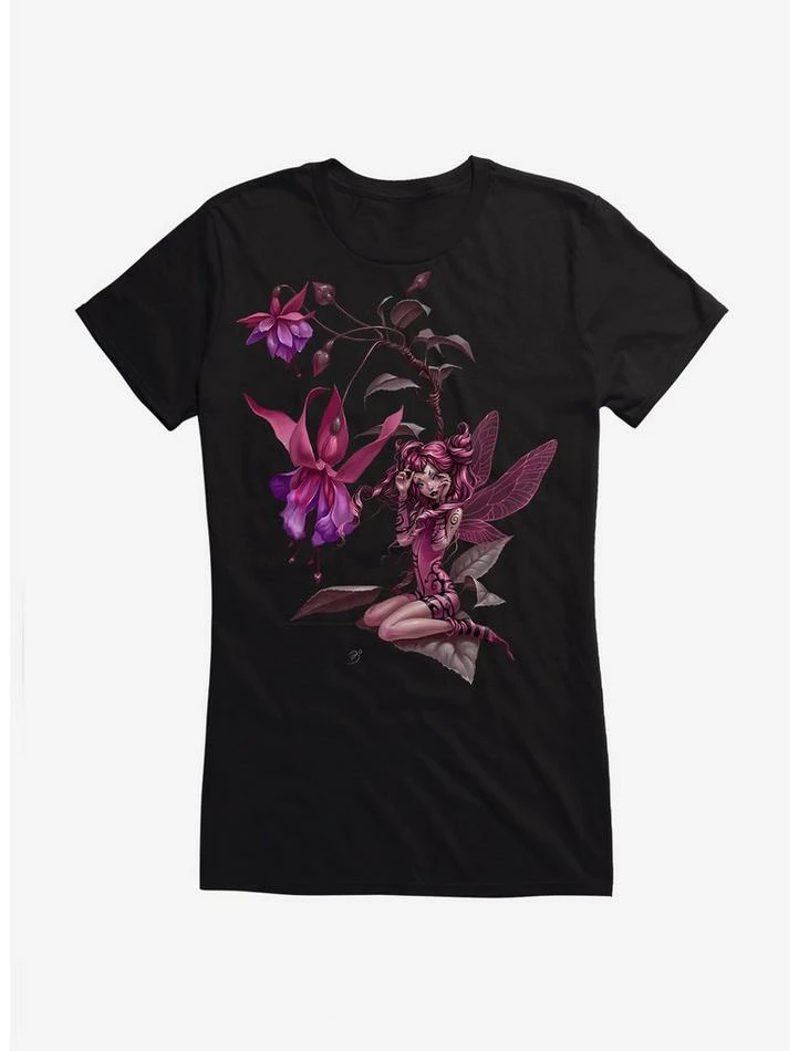 Top 10 👍 Fairies By Trick Purple Flower Fairy 👧 Girls T-Shirt 🥰 4 Top 10 👍 Fairies By Trick Purple Flower Fairy 👧 Girls T-Shirt 🥰 - Image 2