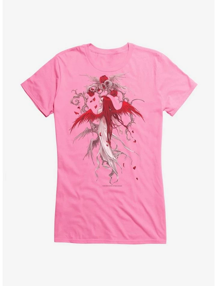 Outlet 🤩 Fairies By Trick Red Rose Fairy 👧 Girls T-Shirt ⭐ 6 Outlet 🤩 Fairies By Trick Red Rose Fairy 👧 Girls T-Shirt ⭐ - Image 4