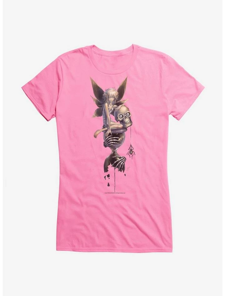 Discount 🎉 Fairies By Trick Skull Fairy 👧 Girls T-Shirt 👍 6 Discount 🎉 Fairies By Trick Skull Fairy 👧 Girls T-Shirt 👍 - Image 4