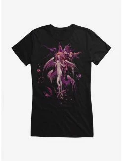 New ✔️ Fairies By Trick Night Time Fairy 👧 Girls T-Shirt 🎉