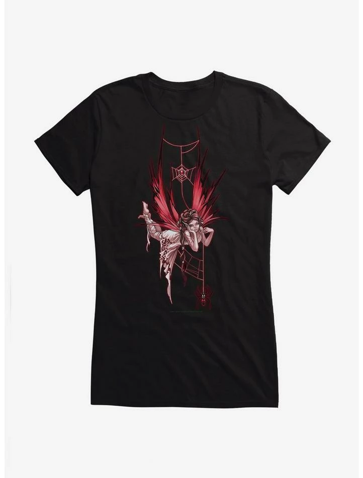 Buy 😀 Fairies By Trick Spider Web Fairy 👧 Girls T-Shirt ✨ 6 Buy 😀 Fairies By Trick Spider Web Fairy 👧 Girls T-Shirt ✨ - Image 4
