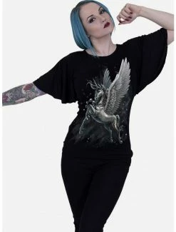 Coupon 🛒 Celestial Boat Neck Bat Sleeve Top 😀 -HT Style Outlet Store 17481850 av1