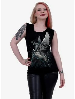 Discount 👏 Celestial Gathered Shoulder Sleeveless Top 🎁 -HT Style Outlet Store 17481857 av3