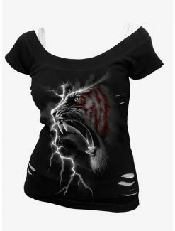 Best Pirce 🎉 Mark Of The Tiger 2 In 1 Distressed T-Shirt 🧨
