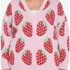 Hot Sale 🤩 Pink Strawberry Button-Front 👧 Girls Cardigan Plus Size 🎉 -HT Style Outlet Store 17483725 hi