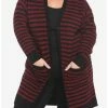Best Sale 💯 Black & Red Stripe 👧 Girls Cardigan Plus Size 🥰
