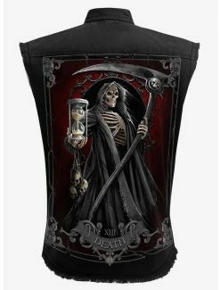 Best reviews of 😍 Death Tarot Sleeveless Woven Button-Up 💯 -HT Style Outlet Store 17497836 av1