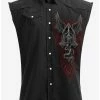 Best Pirce 🔥 The Dead Sleeveless Woven Button-Up ✨