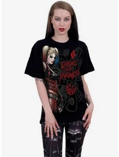 Discount 🔥 DC Comics Harley Quinn Embrace Madness T-Shirt ⌛ -HT Style Outlet Store 17504086 av1