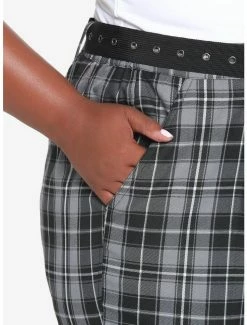 Top 10 ๐งจ Black & Gray Plaid Pants With Belt Plus Size ๐ฅฐ 8 Top 10 ๐งจ Black & Gray Plaid Pants With Belt Plus Size ๐ฅฐ -HT Style Outlet Store 17545163 av2