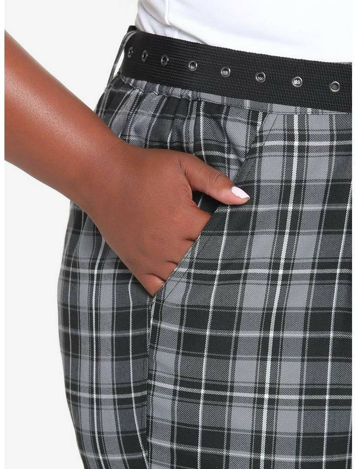 Top 10 ๐งจ Black & Gray Plaid Pants With Belt Plus Size ๐ฅฐ 5 Top 10 ๐งจ Black & Gray Plaid Pants With Belt Plus Size ๐ฅฐ - Image 3