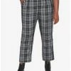 Top 10 🧨 Black & Gray Plaid Pants With Belt Plus Size 🥰 -HT Style Outlet Store 17545163 hi