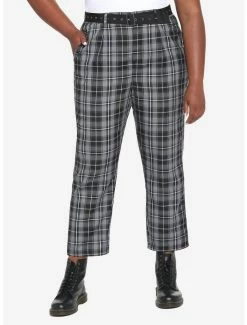 Top 10 ๐งจ Black & Gray Plaid Pants With Belt Plus Size ๐ฅฐ