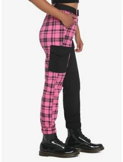 Flash Sale ✨ Pink Plaid Split Jogger Pants ✨ 8 Flash Sale ✨ Pink Plaid Split Jogger Pants ✨ -HT Style Outlet Store 17545179 av2