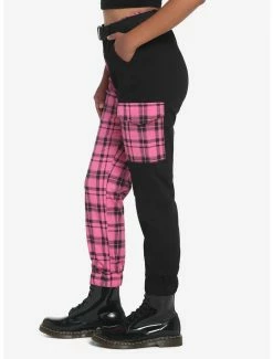 Flash Sale ✨ Pink Plaid Split Jogger Pants ✨ 9 Flash Sale ✨ Pink Plaid Split Jogger Pants ✨ -HT Style Outlet Store 17545179 av3