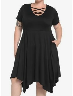Best reviews of ⌛ Black Strappy Neckline 👗 Dress Plus Size 🤩