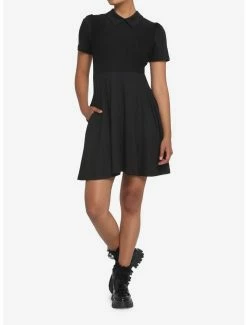 Deals ✨ Black Collar 👗 Dress 🔥 -HT Style Outlet Store 17550702 av1