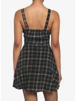 New 🧨 Black & White Plaid Chain 👗 Dress 😀 -HT Style Outlet Store 17550764 av2