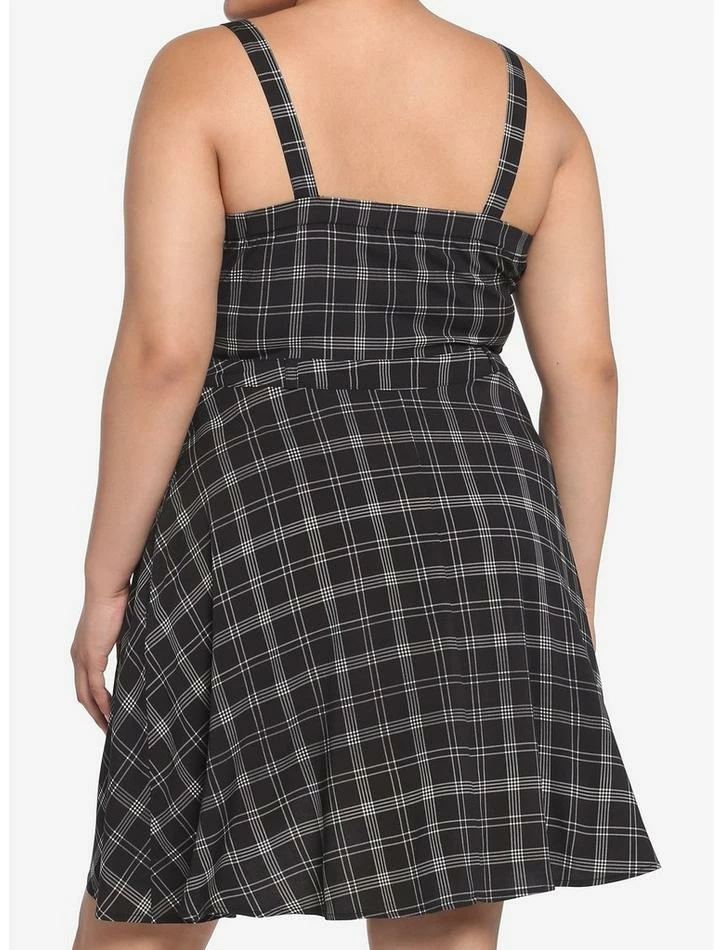 Brand new 🛒 Black & White Plaid Chain Skater 👗 Dress Plus Size 💯 5 Brand new 🛒 Black & White Plaid Chain Skater 👗 Dress Plus Size 💯 - Image 3
