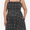 Brand new 🛒 Black & White Plaid Chain Skater 👗 Dress Plus Size 💯 -HT Style Outlet Store 17550772 hi